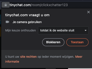 videochatten met tinychat