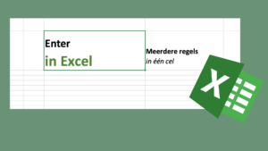 Enter in Excel