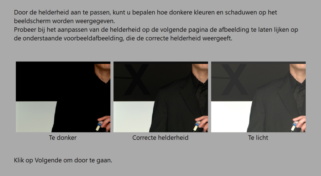 Beeldscherm helderheid kalibreren