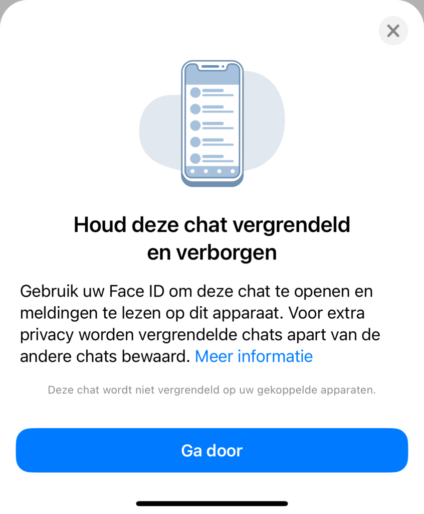 STAP 2 / Chatvergrendeling activeren 