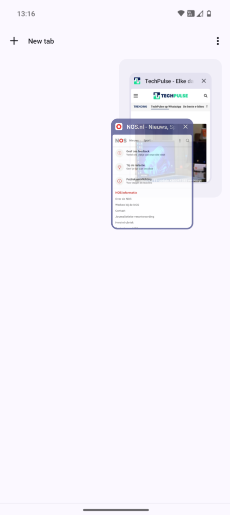 tabbladen groeperen mobiel