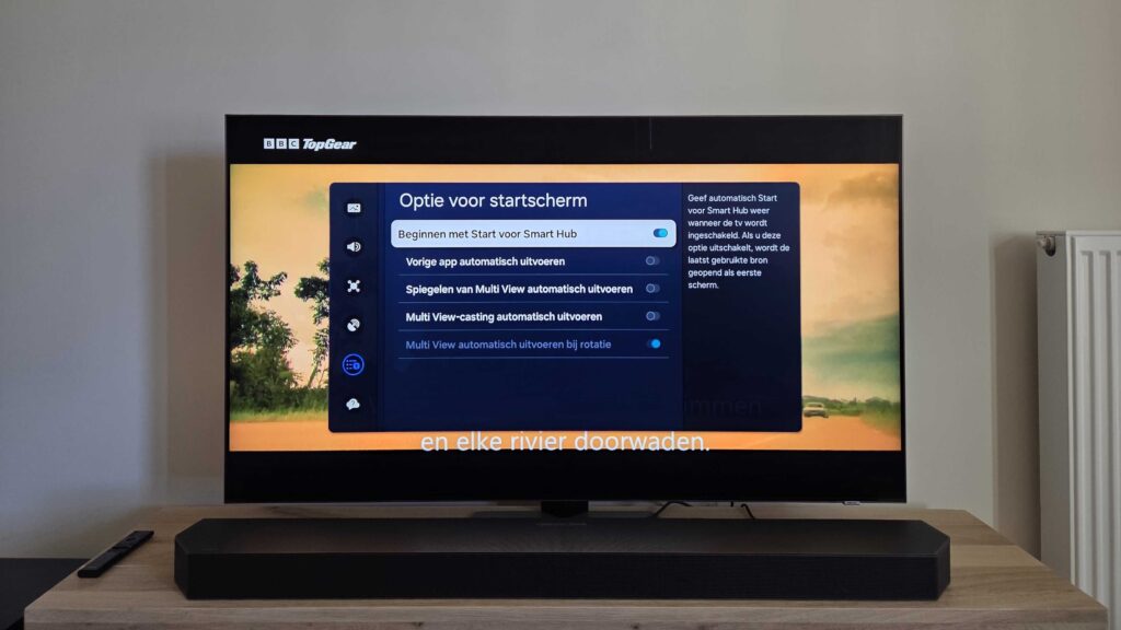 Startscherm vermijden op Tizen