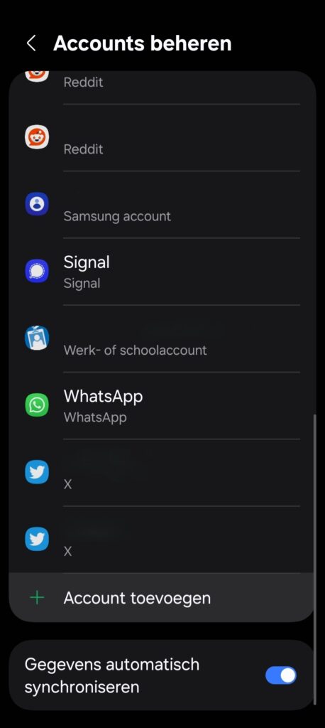 Extra Google-account toevoegen